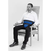 Armstoelfixatie met bekkenfixatie en zeilringen