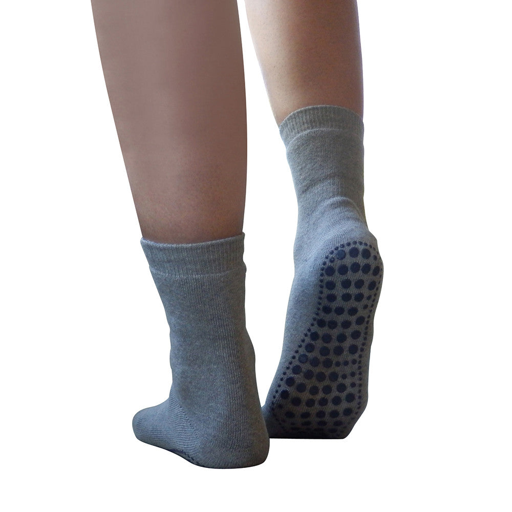 Antislip sokken grijs mêlee 35-38